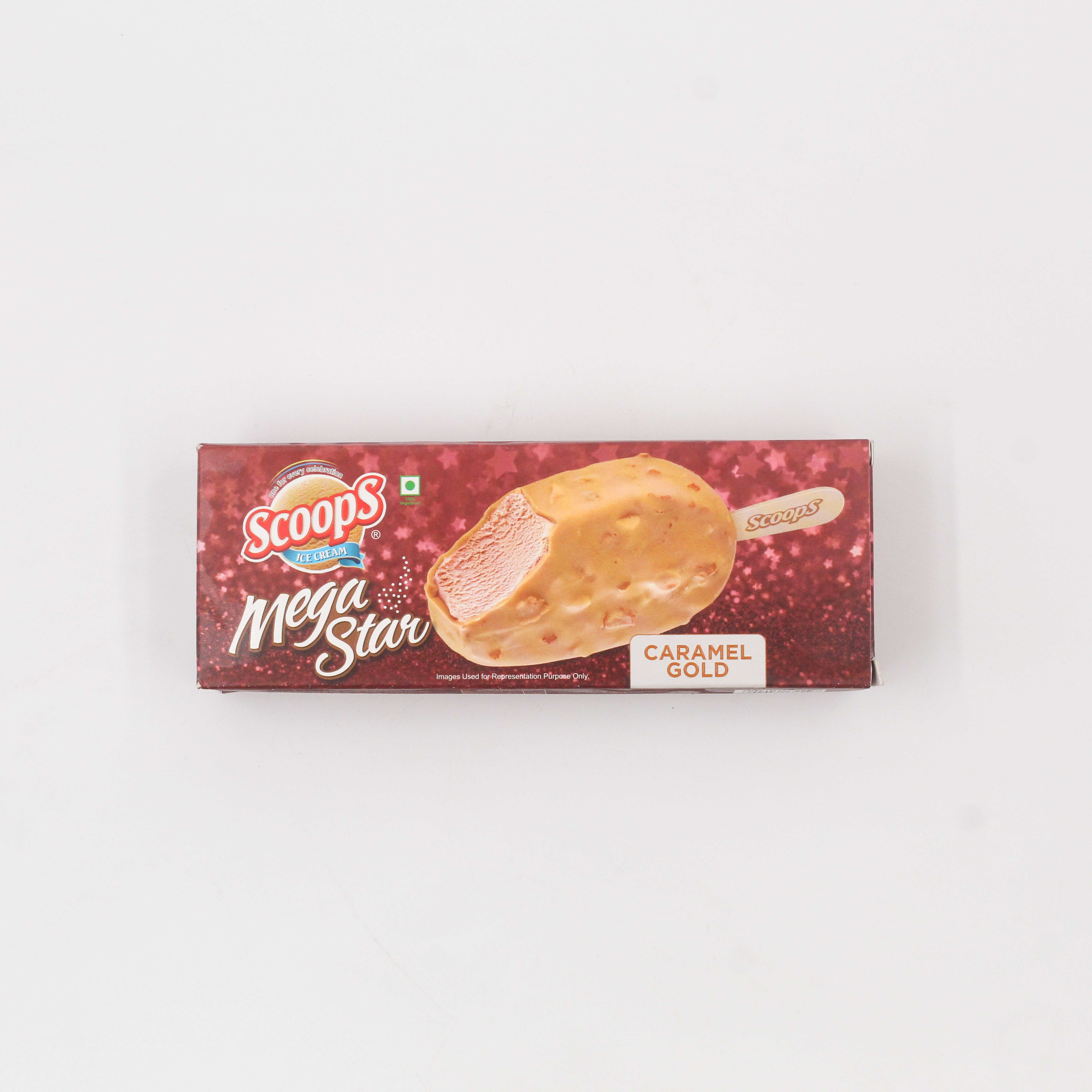 Scoops Ice Cream Mega Star Caramel Gold 70 ml